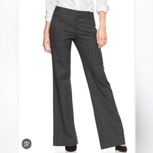 GAP Perfect Trouser 10R Stretch Gray Wide Leg